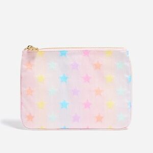 Stoney Clover Lane x Park & Beach rainbow stars flat pouch